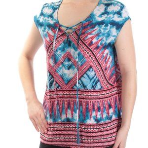 Red White Blue Tie Dye Shirt